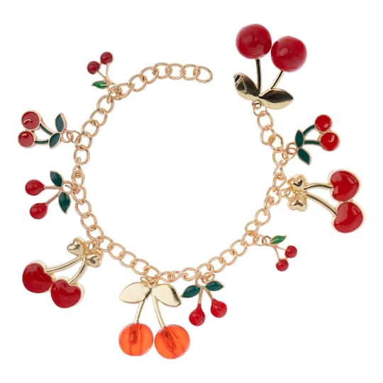 Mixed Enamel Metal Cherry Charms, 10ct. by Bead Landing™ | Michaels®